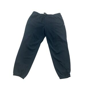 Champion Mens Black Jogger Sweatpants Front Pleat Fleece Lined Size XL